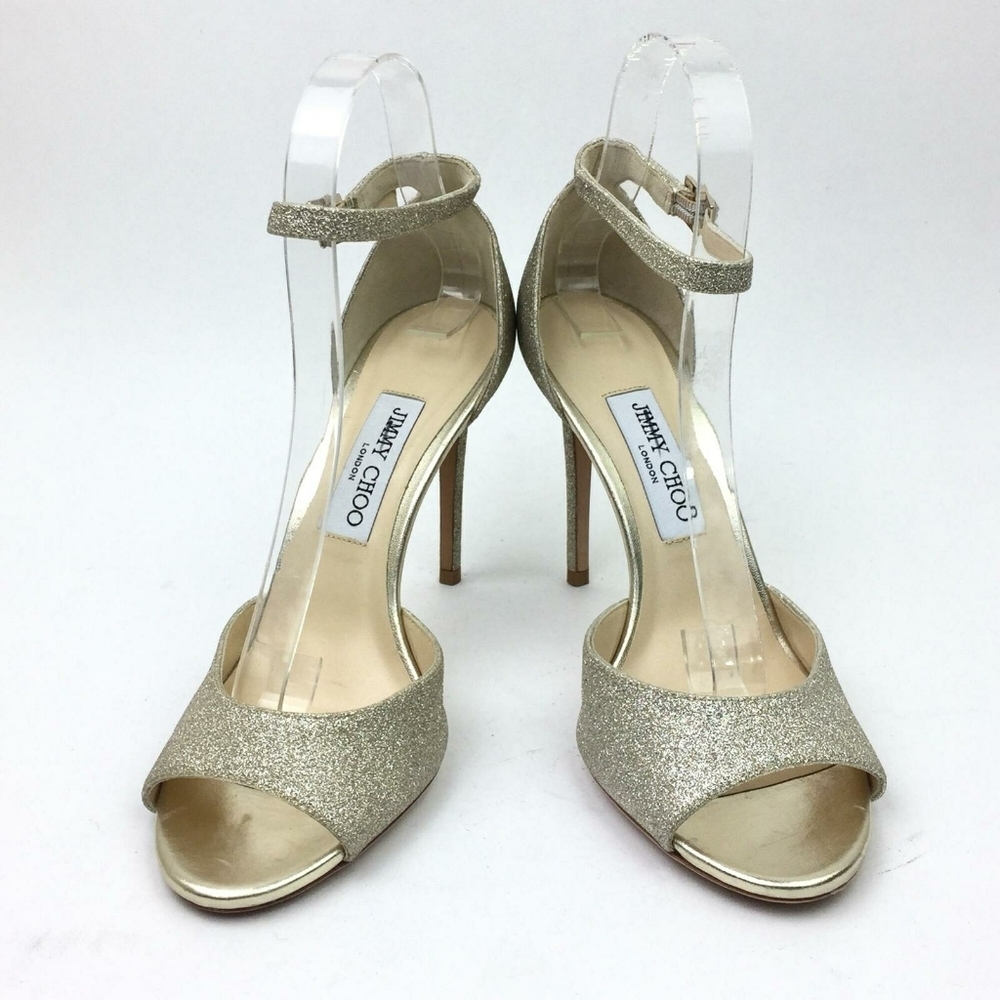 JIMMY CHOO Annie  Ankle Strap Sandal sz 9.5